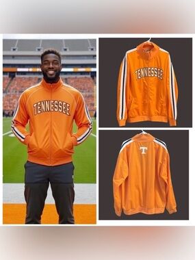 Tennessee Orange Track Jacket full front zip